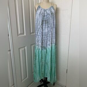 Bali Moon Hawaii Free Size Tie Dyed Beach Slip Dress